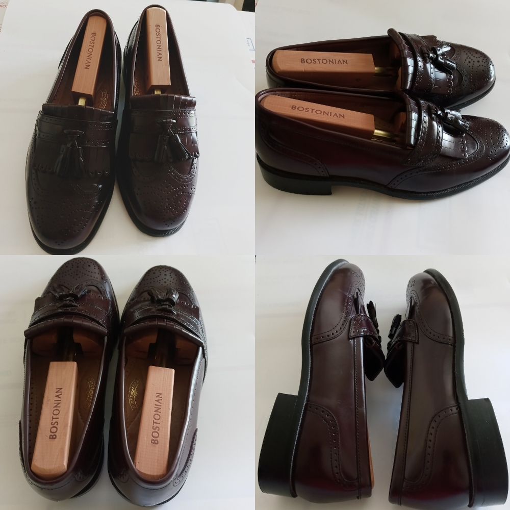 BOSTONIAN CLASSIC LEATHER LOAFERS SZ 7.5 W